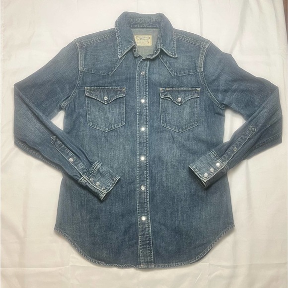 Ralph Lauren Tops - Ralph Lauren Polo Western Style Pearl Snap LS Shirt | S